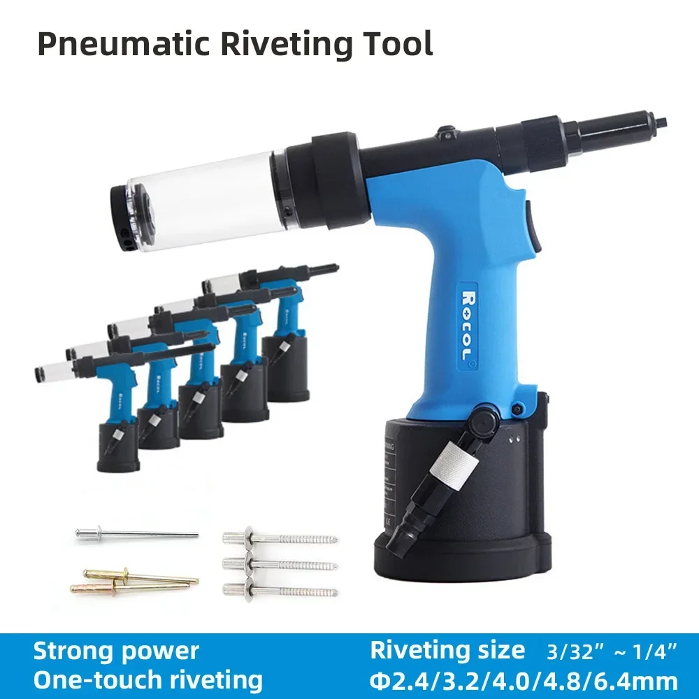 Rivet Gun Air - Pneumatic Rivet Gun Industrial Self-Priming Core-Pulling