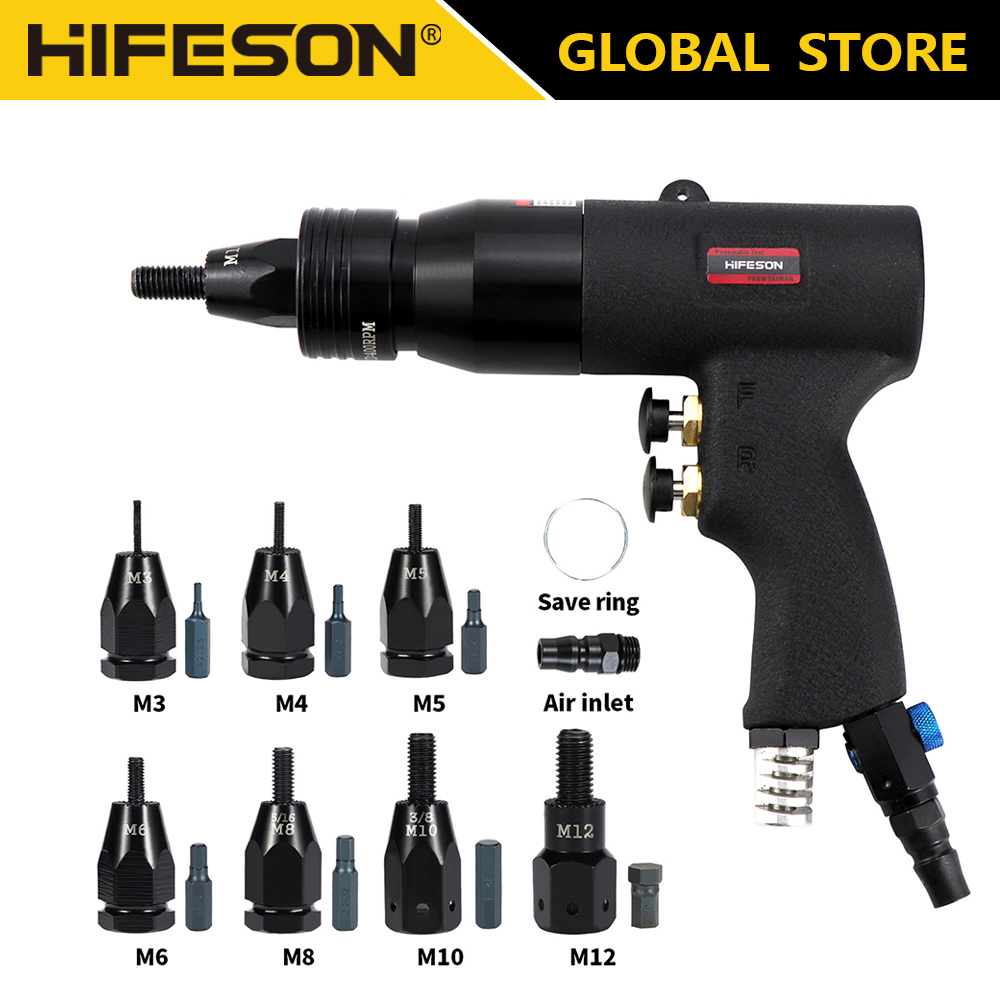 Rivet Gun Air - HIFESON Self-Lock Pneumatic Rivet Nut Guns